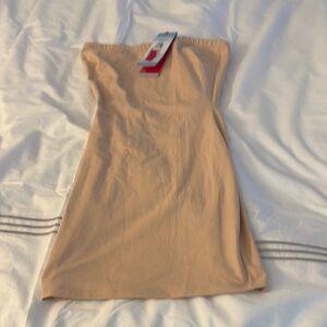 SPANX Tan Shapewear Slip Dress Seamless Design